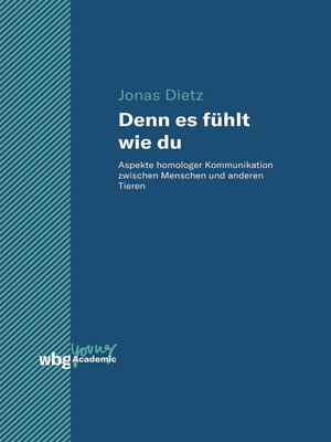 cover image of Denn es fühlt wie du